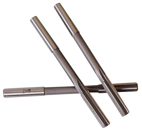 Reibahlen HSS-Reibahle mit 2–4 mm Schnittdurchmesser, Hochgeschwindigkeitsstahl-Zylinderschaft, Maschine, rotierendes Werkzeug, Spannreibahle (Größe: 2 Stück, 2,5 mm) (Size : 2Pieces 2mm)