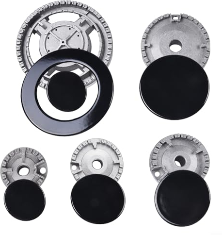 ReachMall Ensemble de brûleurs de table de cuisson, couvercle de cuisinière, brûleur à gaz, couronne de flamme, pour la plupart des brûleurs à gaz (plat), FD3GZ104OTA19K2AER92XQX