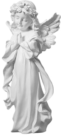 Statue d'ailes d'ange | Statues d'ange pacifiques priant – Statues d'ange pour décoration de jardin, cour, patio, cour