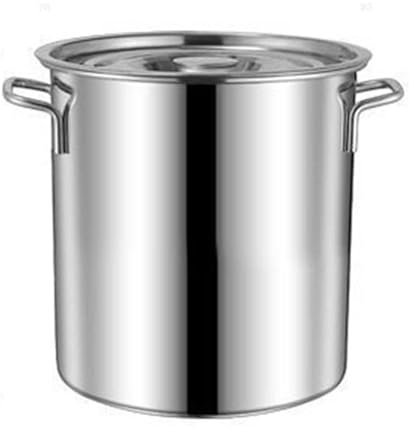 MAYFABD Stainless Steel Stock Pot Cookware Stockpot Thick Soup Pot with Lid and 2 Handles Rice Oil Container for Home Kitchen Soup Bucket Sauce Pot Water Pitcher Steamer Cookware,10L