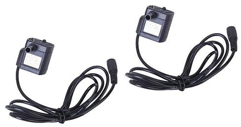 HANABASS 2stücke Dc Tauchpumpe Für Aquarien Und Teiche Einstellbare Wasserpumpe Mit Für Springbrunnen Und Fischbecken Langlebiges Kunststoffgehäuse Durchflussrate