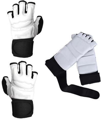Zdprkqzvz Martial Arts Fuß- und Handschutz, Taekwondo-Fußschutz, für Karate, Boxen, Sparring, für Damen und Herren