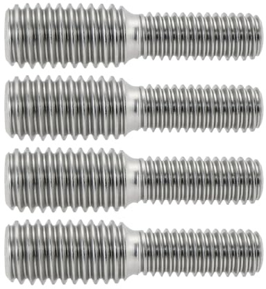 Be In Your Mind 4 Tornillos de Cabeza Avellanada de Acero Inoxidable 304 de 30 Mm con Rosca de Doble Extremo M6 A M8 Adaptador Reductor de Rosca Macho A Macho (M6 X M8 X 30 Mm)