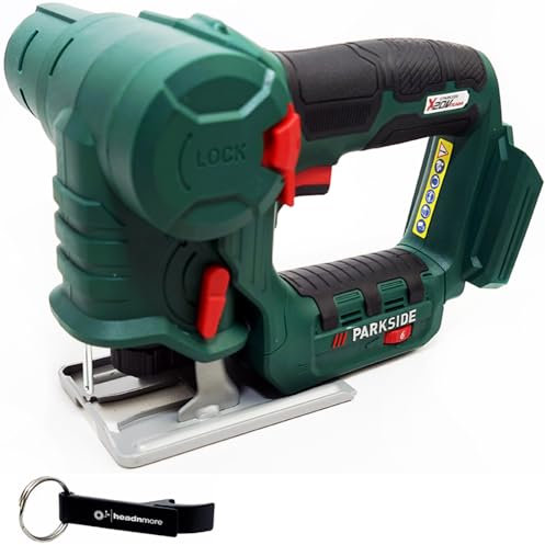 HEADNMORE® Bundle – Parkside® 20 V 2 in 1 seghetto alternativo a batteria PSSSA 20 + portachiavi HEADNMORE® (senza batteria)