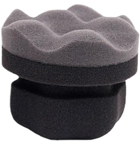 Car Tire Shine Éponge pour crevaisons | Éponge applicateur Pro Tire Hex Grip | Tampon de polissage manuel polyvalent | Outil de nettoyage de pneus automobile pour enlever les taches et le polissage