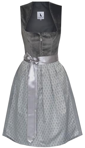 Alpenmärchen Midi Dirndl aus Exklusiver Kollektion inkl. Schürze Gr.32-54 - ALM1022