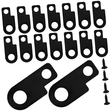 16 Stück Metall Pedal Montageset für E-gitarren Effektpedale Schwarz | Schnelle Installation, Stabile Halterung, Universelle Passform, Kompakt für Probe und Bühne, Zubehör für Musiker