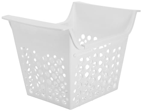 FUNNETOYU Cesta Extensible Para Congelador De Plástico, Cesta Ajustable Para, Tamaño Pequeño Para Organización De Alimentos, Orificios De Drenaje Para Fácil Limpieza