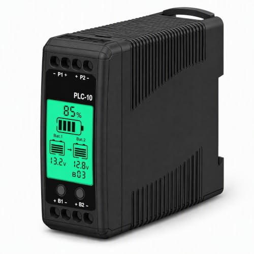 Égaliseur de batterie plomb-acide 12 V 10 A Lipo/Lifepo4 connecté en série parallèle LCD pour 24/36/48 V/96 V, égaliseur de batterie PLC-10 7-18 V avec interrupteur tactile