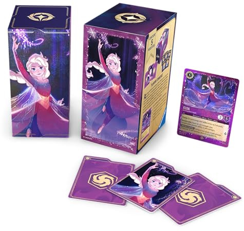 Ravensburger - Disney Lorcana TCG - Samlarkortspel - Elsa Gift Set - Disney Lorcana Card Storage Box - Från 8 år gammal - fransk version