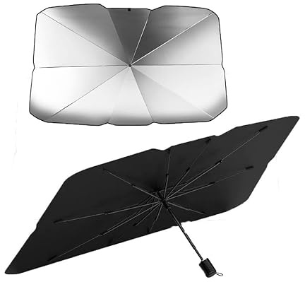Parasol Coche Delantero para SsangYong XLV SUV(2016-Present),Protección Solar, Sombra, fácil Almacenamiento, Protege el Interior del vehículo, Mejora el Confort, Duradero y de Larga duración