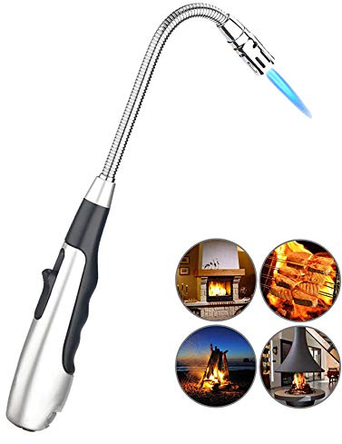 iwobi Accendigas Cucina,Accendino Elettronico/Arc Accendino/Jet Accendini/360°Regolabile Butano Fiamma per Candele, Stufe, Barbecue e Campeggio,Fuochi d'artificio