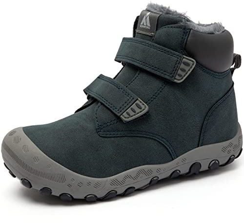 Mishansha Scarpe Invernali Bambino Stivaletti Neve Bambina Caldo Scarponcini Invernali Bambini Stivali Invernali Antiscivolo Scarponi Neve Blu,Gr.38
