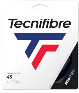 Tecnifibre Unisex Black Code 4s 12m Saitenset - Schwarz Tennissaite
