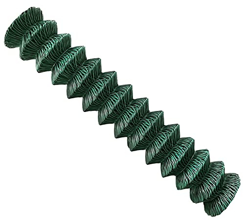 V2Aox - Valla de malla de alambre (rollo de valla, 80 cm, 100 cm, 125 cm, 150 cm, 15 m, 25 m), color verde