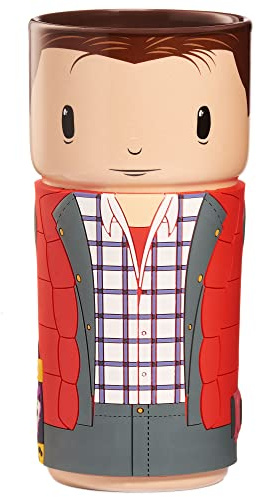 Numskull Back to The Future Marty McFly CosCup - Keramiktasse mit Gummihülse, 400 ml - Offizieller Merchandise-Artikel