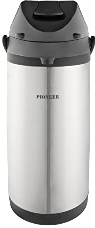 Pioneer Flasks, Dispensador de Bebidas, Acero Inoxidable, Airpot, Para Bebidas Calientes o Frías, Té, Café, Para Conferencias o Eventos, 5 Litros, SS50HC