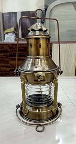 Nautical Oil Lamp Lantern /Decorative Hanging Lantern/ Marine Ship Lamp/ -Boat -Oil Lamp-Vintage Antique Lighting Boat Lamp Rustic Vintage Home Decor