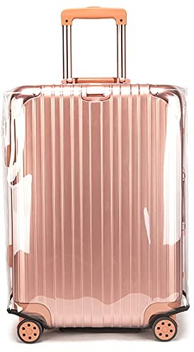BlueCosto Kofferhülle für Koffer - 28 (71cm) Transparenter PVC-Gepäckschutz für 66-71cm Taschen - Reiseaccessoire für Gepäckschutz