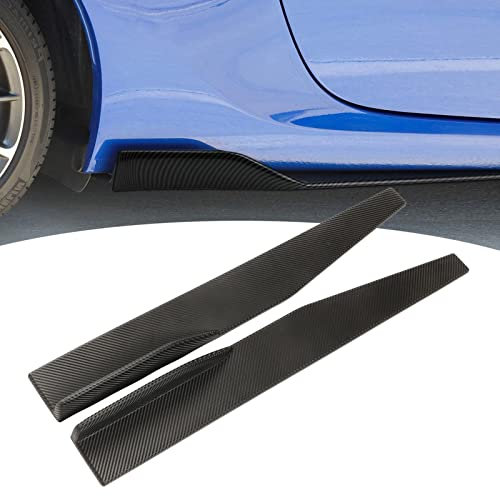 Faldón Lateral Universal para Carrocería de Coche, 2 uds. Alerón de Extensión de Winglet de Falda Lateral de Estilo de Fibra de Carbono para Coche