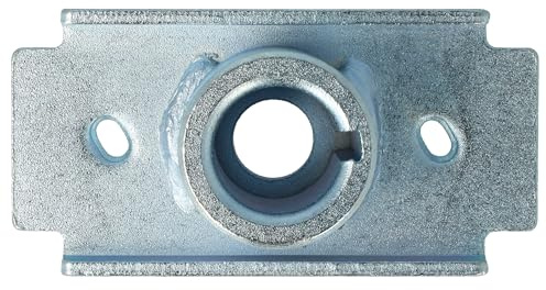 vhbw Messerhalter kompatibel mit Hecht Rasenmäher | 10 x 5 x 3,6 cm Silber