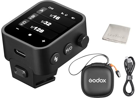 Godox X3S X3-S TTL Touchscreen Flash Trigger for Sony Camera, 2.4G Wireless Flash Transmitter, Support TTL Auto/Manual/Multi Flash, Built-in Lithium Battery USB-C Charge(XPro-S X2T-S XProII-S Upgrade)