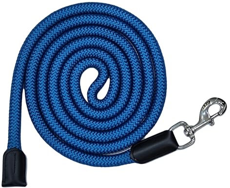 „Equipride“ Luxus-Pferde-Führleine für Halfter mit Leder 18 mm dick (Patrol)