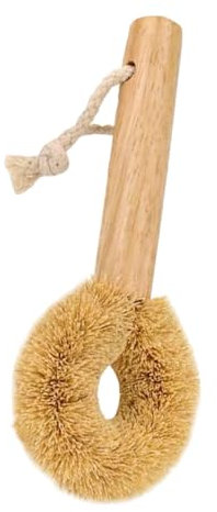 Amosfun 2 STK Pfannenbürste aus Kokos Küchenbürste Pflanzenreinigungsbürste Kitchen Sponge reinigungsbürste küche Schüsselreinigungswerkzeug küchenschüsselbürste Pflanzenfasern Golden