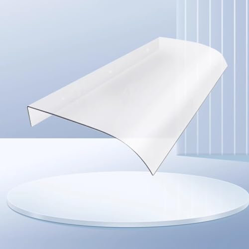 Toldo transparente de policarbonato para ventana, resistente a los rayos UV, al agua, a la lluvia, 40 x 110 cm