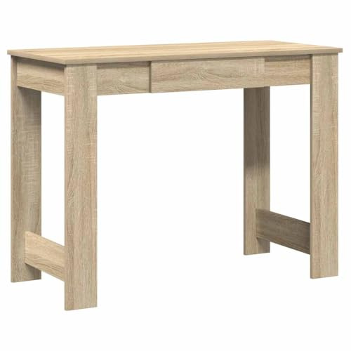 vidaXL Escritorio Madera contrachapada Color Roble Sonoma 100x45x75 cm