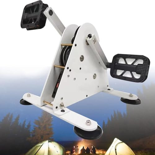 Generador de Energía de Pedales de Bicicleta para Emergencia - 50W/100W Con Salida USB Dual DC 1-35V, Fuente de Energía Manual para Exteriores