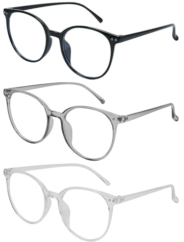 Aomig Blue Light Blocking Glasses Set Blaulichtfilter Brille mit Zubehör | Gaming Anti Blaulicht Anti Ermüdung für PC Gaming Fernseher Brillen Modebrille Bildschirmbrille Unisex Blaulichtblockierende