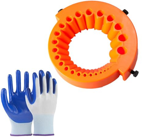 OUDQFCJ Power Drill Bit Grinding Attachment, Generico Affilatrice Trapano,Drill Bit Sharpener, Affila PuntePer Tutte, Punte Da Trapano Da 2 A 13 Mm Per Rettifica Smerigliatrice Da 125 Mm,e 1 di guanti