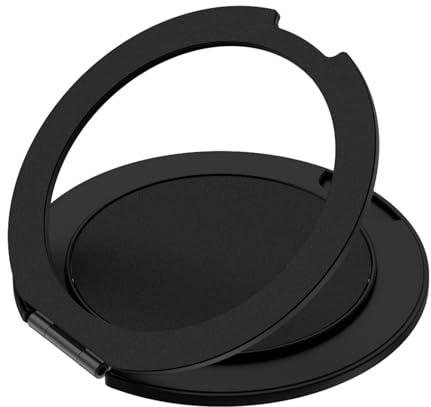 Mobile Phone Ring Holder, 360 Degree Rotation 4 mm Ultra Thin Ring Stand, Mobile Phone Holder Finger for Smartphone, Universal Self-Adhesive Plastic Ring with 3M Adhesive for iPhone Samsung