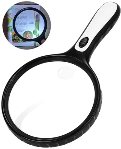 Grande loupe de lecture pour enfants et chercheurs - Loupe de lecture 30X - Haute clarté et poids - 146 mm - Loupe de lecture - Loupe de lecture - Loupe grossissante - Loupe de lecture - Loupe