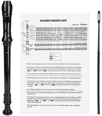Flauta de pico soprano ligera, instrumento con llave G de 8 agujeros