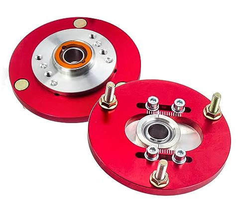 maXpeedingrods Domlager Camber Caster Plates für BMW 3 Series E36 | Caster Plates Top Mounts für BMW 3 Series E36 325 1991–1998 rot