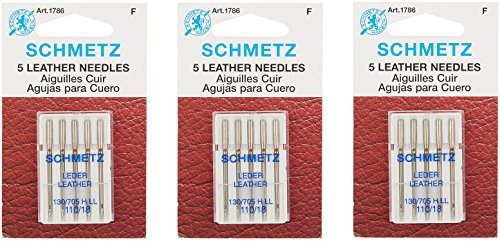 Schmetz - Aguja para máquina de cuero, tamaño 18/110 (3 unidades)