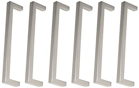 6 Un. TIRADOR Asa 96MM ACERO inox mate Mueble COCINA Cajón Armario