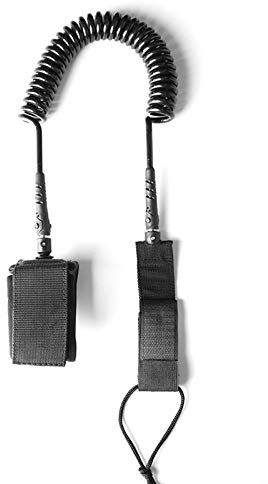 Guinzaglio per Tavola Sup Da Surf,10 Piedi 7mm Leash da Surf,Tavola da Stand Up Paddle Arrotolato in TPU Guinzagli Per Tavole Surf,Corda Gamba Cinturino Alla Caviglia,Per Tutte Le Tavole Surf