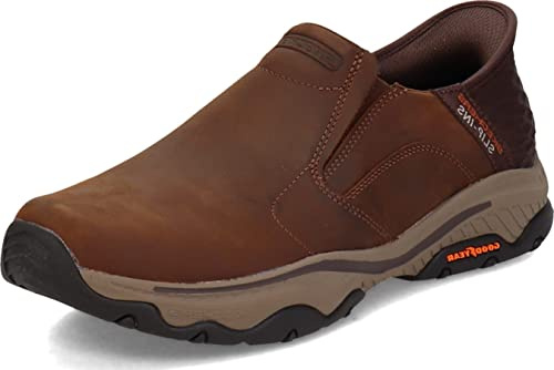 Skechers Craster Lanigan Herren-Schlupfschuh, freihändig, Dunkelbraun, 46 EU