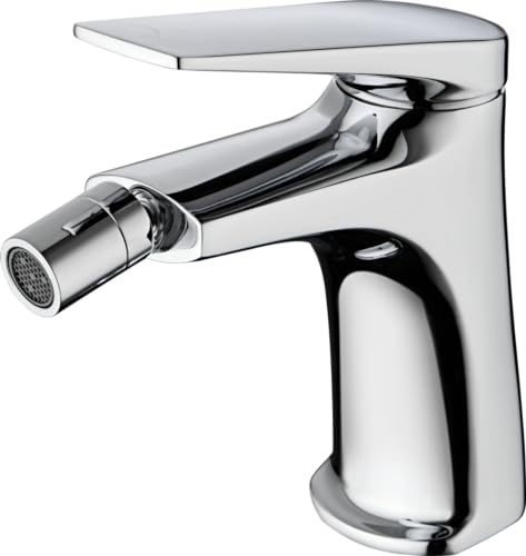 IMEX - Robinet Bidet | Robinet mitigeur Bide | Robinet de bidet avec mélangeur d'eau chaude et froide | Robinetterie Bidet | Installation facile | Série Delos | Couleur chromée