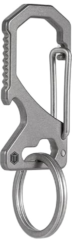 KeyUnity Keychain Carabiner Clip, Anti-Lost Quick Release Titanium Key Holder, 2 inch Key Organizer Heavy Duty for Men & Women