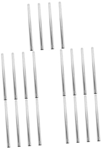PRETYZOOM 20 Pcs Manche À Balai en Acier Inoxydable Vadrouilles De Remplacement Tige De Vadrouille Pôle De Balai De Vadrouille pour Le Nettoyage des Sols Tiges De Balai Tige