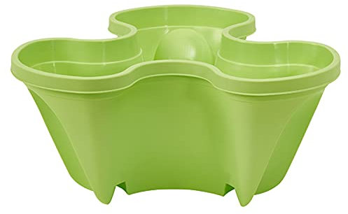 Maceta apilable para jardinería vertical, 5 niveles, para fresas, hierbas, verduras, jardín, balcón, invernadero