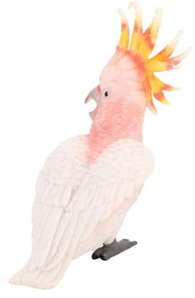Cabilock Modèle De Cacatoès Simulation De Perroquet Figurine Doiseau Ornement Statue pour Garçons Et Filles Jouet Éducatif