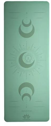 Esterilla Yoga Antideslizante Namastecita – Caucho Natural 4mm – Diseño ‘Dara’ – Mat para Yoga y Pilates, Con Bolsa de Transporte Incluida