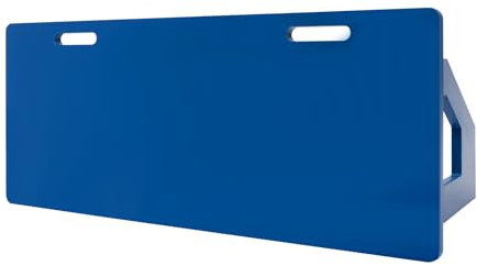 Fußball Rebound Board, 100 * 40cm Tragbares Prellwand Brett, Rebound-Board für Passing und Schießen Praxis, Fußball-Trainingsgerät für Ballstopp-Training, Blau