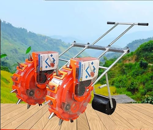 Manual Hand-Push Double Roller Seeder - Precision Seed Planter for Efficient Garden & Agricultural Planting