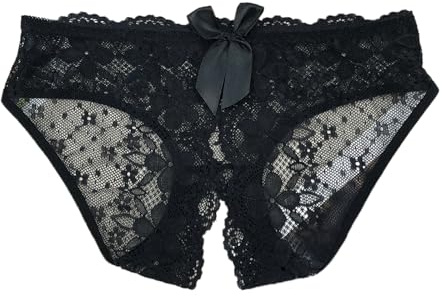 Générique Tanga Femme - Lot String pour Femme Shorty Femmes Tanga Femmes Culotte Ouverte Sexy À L'Entre Jambe Shorty Dentelle Chic Hot Tangas Culotte